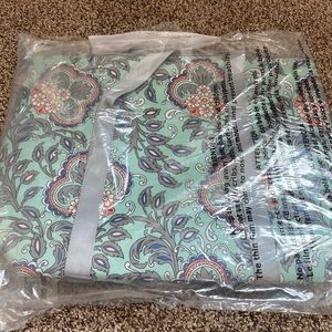 Vera Bradley Tropical Evening cooler tote in grey/multi color